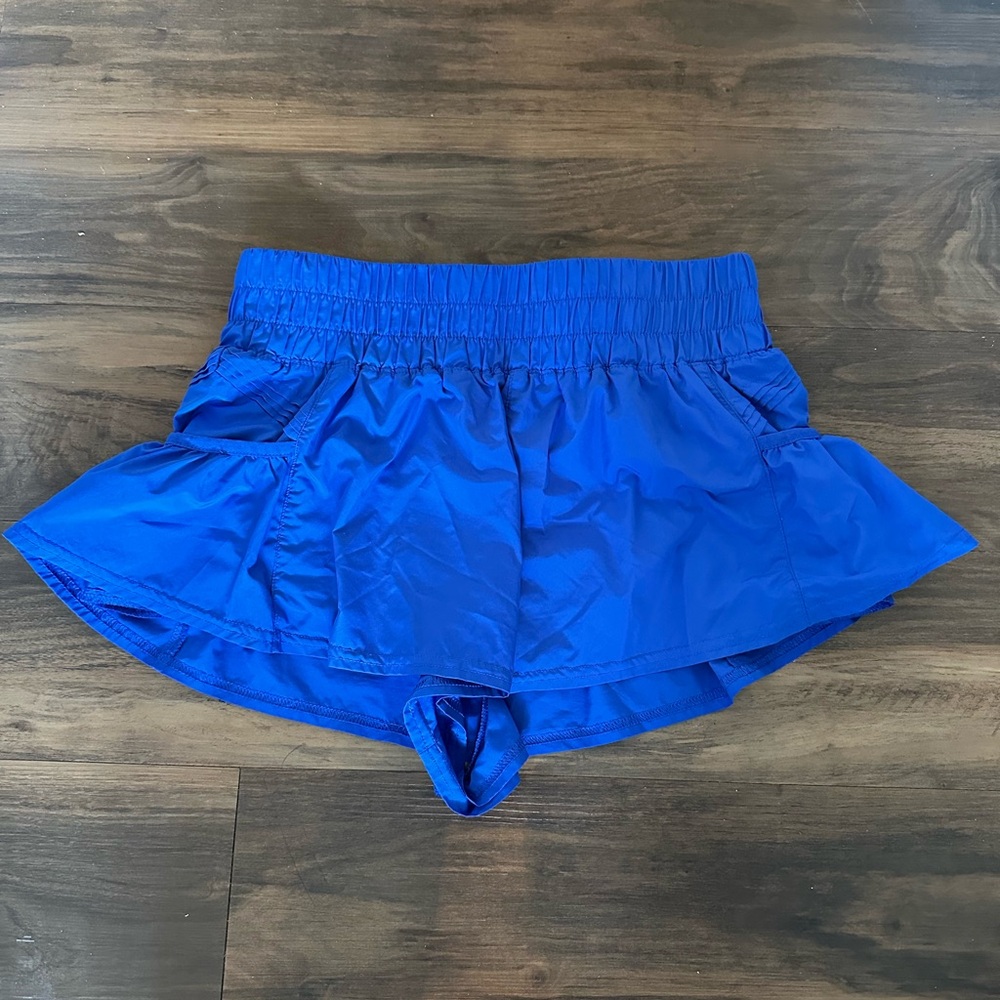 Free People Movement Blue Get Your Flirt On Shorts